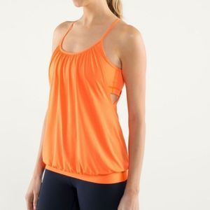 Lululemon No Limits Orange Tank size 10